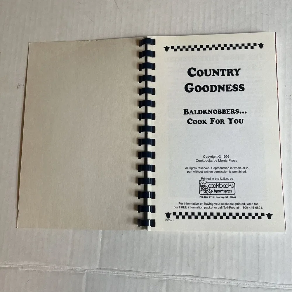 Country Goodness Baldknobbers Cook For You Cookbook 1996 Recipes Helpful Hints